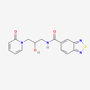 N-(2-hydroxy-3-(2-oxopyridin-1(2H)-yl)propyl)benzo[c][1,2,5]thiadiazole-5-carboxamide