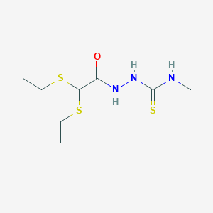 2-[2,2-bis(ethylsulfanyl)acetyl]-N-methyl-1-hydrazinecarbothioamide