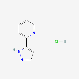 2-(1H-pyrazol-5-yl)pyridine hydrochloride