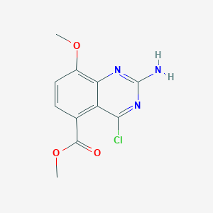 Methyl 2-amino-4-chloro-8-methoxyquinazoline-5-carboxylate