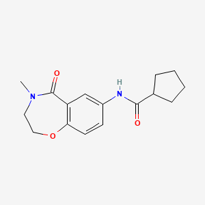 N-(4-methyl-5-oxo-2,3-dihydro-1,4-benzoxazepin-7-yl)cyclopentanecarboxamide