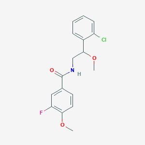 molecular formula C17H17ClFNO3 B2811234 N-[2-(2-chlorophenyl)-2-methoxyethyl]-3-fluoro-4-methoxybenzamide CAS No. 1798485-67-2