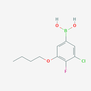 molecular formula C10H13BClFO3 B2811444 3-Butoxy-5-chloro-4-fluorophenylboronic acid CAS No. 2096332-32-8