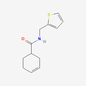 molecular formula C12H15NOS B2811451 N-[(thiophen-2-yl)methyl]cyclohex-3-ene-1-carboxamide CAS No. 1090485-51-0