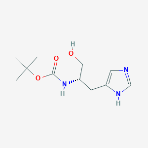 molecular formula C11H19N3O3 B2811468 tert-Butyl N-[(2S)-1-hydroxy-3-(1H-imidazol-4-yl)propan-2-yl]carbamate CAS No. 198471-95-3