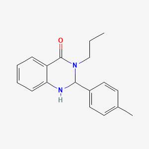 molecular formula C18H20N2O B2811519 3-Propyl-2-p-tolyl-2,3-dihydro-1H-quinazolin-4-one CAS No. 361186-69-8