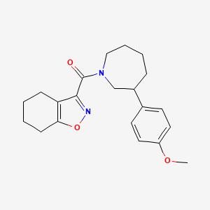 molecular formula C21H26N2O3 B2811526 (3-(4-Methoxyphenyl)azepan-1-yl)(4,5,6,7-tetrahydrobenzo[d]isoxazol-3-yl)methanone CAS No. 1795360-52-9