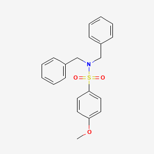 molecular formula C21H21NO3S B2811542 N,N-dibenzyl-4-methoxybenzenesulfonamide CAS No. 331845-75-1