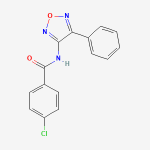 4-chloro-N-(4-phenyl-1,2,5-oxadiazol-3-yl)benzamide
