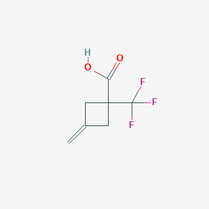3-Methylidene-1-(trifluoromethyl)cyclobutane-1-carboxylic acid