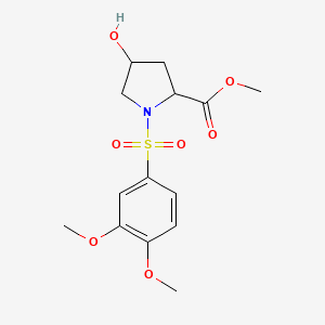 Methyl 1-[(3,4-dimethoxyphenyl)sulfonyl]-4-hydroxy-2-pyrrolidinecarboxylate