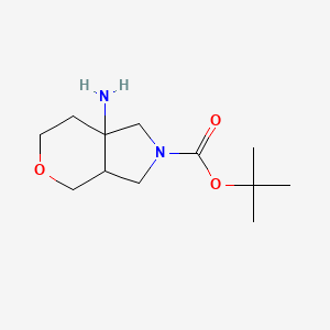 Tert-butyl 7a-amino-1,3,3a,4,6,7-hexahydropyrano[3,4-c]pyrrole-2-carboxylate