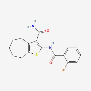 2-(2-bromobenzamido)-5,6,7,8-tetrahydro-4H-cyclohepta[b]thiophene-3-carboxamide