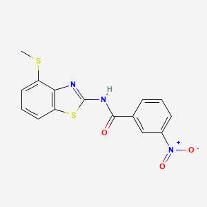 N-(4-(methylthio)benzo[d]thiazol-2-yl)-3-nitrobenzamide