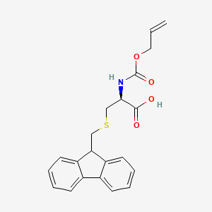 (R)-3-(((9H-Fluoren-9-yl)methyl)thio)-2-(((allyloxy)carbonyl)amino)propanoic acid