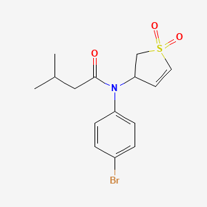 N-(4-bromophenyl)-N-(1,1-dioxido-2,3-dihydrothien-3-yl)-3-methylbutanamide