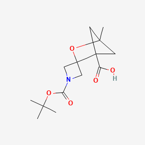 1-Methyl-1'-[(2-methylpropan-2-yl)oxycarbonyl]spiro[2-oxabicyclo[2.1.1]hexane-3,3'-azetidine]-4-carboxylic acid
