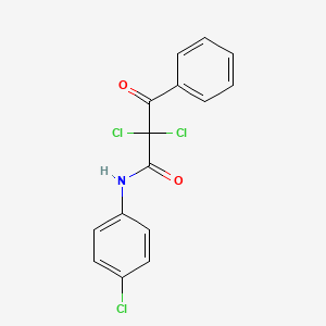 2,2-dichloro-N-(4-chlorophenyl)-3-oxo-3-phenylpropanamide
