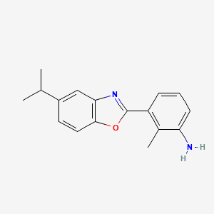 3-(5-Isopropyl-1,3-benzoxazol-2-yl)-2-methylaniline