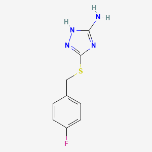 3-[(4-fluorobenzyl)thio]-1H-1,2,4-triazol-5-amine