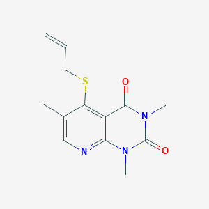 molecular formula C13H15N3O2S B2811711 5-(allylthio)-1,3,6-trimethylpyrido[2,3-d]pyrimidine-2,4(1H,3H)-dione CAS No. 899747-02-5