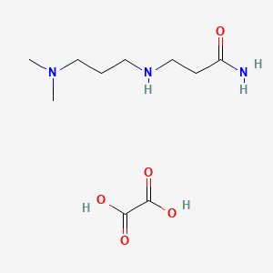 3-[3-(Dimethylamino)propylamino]propanamide;oxalic acid