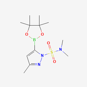 N,N,3-trimethyl-5-(4,4,5,5-tetramethyl-1,3,2-dioxaborolan-2-yl)pyrazole-1-sulfonamide