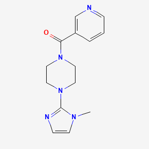 (4-(1-methyl-1H-imidazol-2-yl)piperazin-1-yl)(pyridin-3-yl)methanone