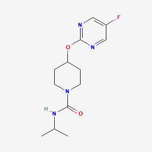 molecular formula C13H19FN4O2 B2811731 4-[(5-fluoropyrimidin-2-yl)oxy]-N-(propan-2-yl)piperidine-1-carboxamide CAS No. 2380167-69-9
