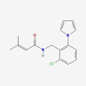 N-[2-chloro-6-(1H-pyrrol-1-yl)benzyl]-3-methyl-2-butenamide