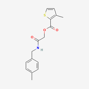 2-((4-Methylbenzyl)amino)-2-oxoethyl 3-methylthiophene-2-carboxylate