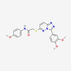 2-((3-(3,4-dimethoxyphenyl)-[1,2,4]triazolo[4,3-b]pyridazin-6-yl)thio)-N-(4-methoxyphenyl)acetamide