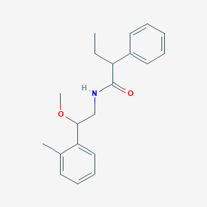 molecular formula C20H25NO2 B2811749 N-(2-methoxy-2-(o-tolyl)ethyl)-2-phenylbutanamide CAS No. 1797556-32-1