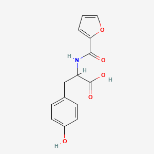 2-[(Furan-2-carbonyl)-amino]-3-(4-hydroxy-phenyl)-propionic acid