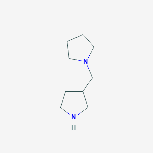 molecular formula C9H18N2 B2811758 3-(Pyrrolidin-1-ylmethyl)pyrrolidine CAS No. 933687-93-5