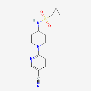 N-[1-(5-Cyanopyridin-2-yl)piperidin-4-yl]cyclopropanesulfonamide