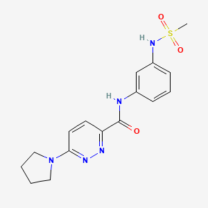 N-(3-methanesulfonamidophenyl)-6-(pyrrolidin-1-yl)pyridazine-3-carboxamide