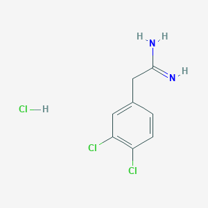 B2811773 2-(3,4-Dichlorophenyl)ethanimidamide hydrochloride CAS No. 22793-44-8; 55154-91-1