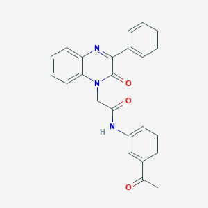 N-(3-acetylphenyl)-2-(2-oxo-3-phenylquinoxalin-1(2H)-yl)acetamide