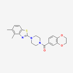 (2,3-Dihydrobenzo[b][1,4]dioxin-6-yl)(4-(4,5-dimethylbenzo[d]thiazol-2-yl)piperazin-1-yl)methanone
