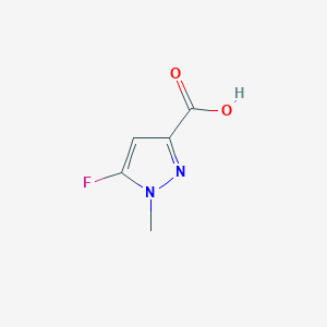 molecular formula C5H5FN2O2 B2811835 5-氟-1-甲基-1H-吡唑-3-羧酸 CAS No. 1779937-23-3