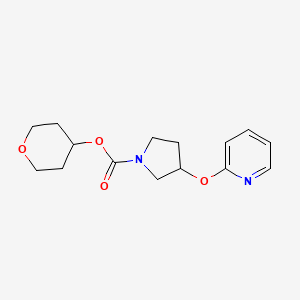 tetrahydro-2H-pyran-4-yl 3-(pyridin-2-yloxy)pyrrolidine-1-carboxylate