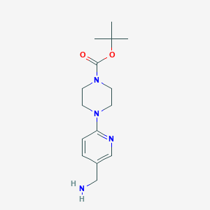 molecular formula C15H24N4O2 B2811907 tert-Butyl 4-(5-(aminomethyl)pyridin-2-yl)piperazine-1-carboxylate CAS No. 874880-91-8