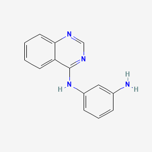 molecular formula C14H12N4 B2811918 1-N-(quinazolin-4-yl)benzene-1,3-diamine CAS No. 93533-57-4