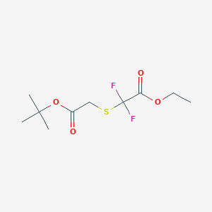 molecular formula C10H16F2O4S B2811932 Ethyl 2-{[2-(tert-butoxy)-2-oxoethyl]sulfanyl}-2,2-difluoroacetate CAS No. 1909309-97-2