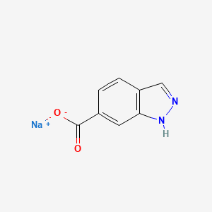 molecular formula C8H5N2NaO2 B2811933 Sodium;1H-indazole-6-carboxylate CAS No. 2580228-54-0