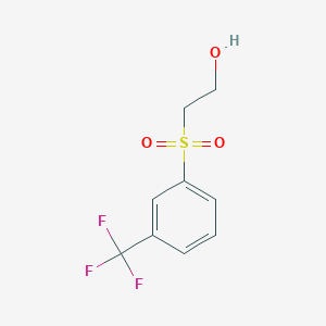 molecular formula C9H9F3O3S B2811974 3-Trifluoromethylphenylsulfonylethanol CAS No. 548739-95-3