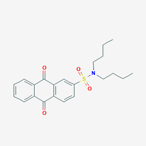 molecular formula C22H25NO4S B281201 N,N-dibutyl-9,10-dioxo-9,10-dihydroanthracene-2-sulfonamide 