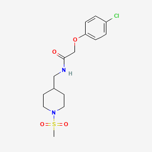 2-(4-chlorophenoxy)-N-((1-(methylsulfonyl)piperidin-4-yl)methyl)acetamide