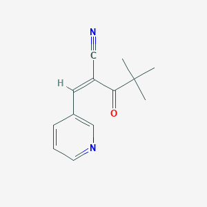 2-(2,2-Dimethylpropanoyl)-3-(3-pyridyl)prop-2-enenitrile